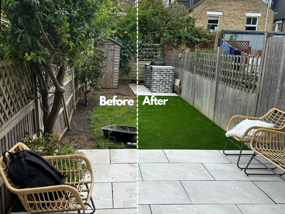 Beautiful landscaped garden